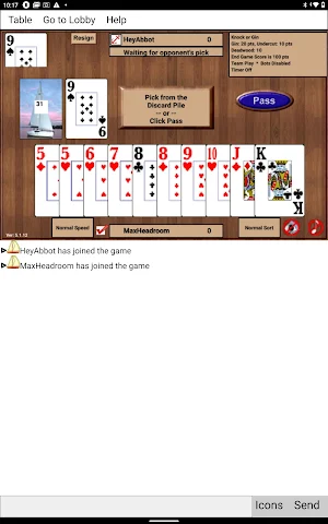 SHGGinRummy Screenshot 2
