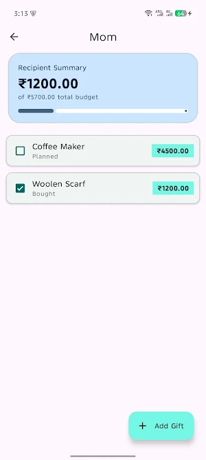 Presently: Smart Gift Planner Screenshot 3
