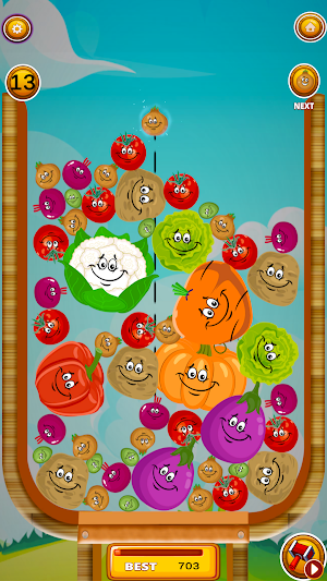 Veggie Merge Master-ASMR Games Screenshot 0