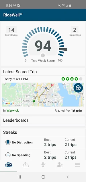 RideWell℠ Screenshot 1