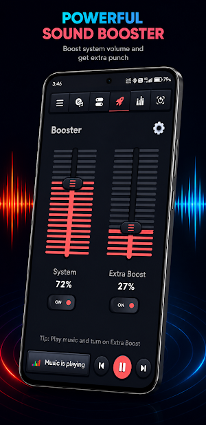 Volume Booster & Bass Boost Screenshot 3