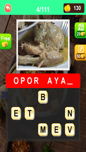 Tebak Nama Masakan Indonesia Screenshot 3
