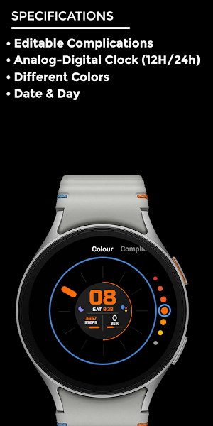 Night ver 37 - watch face Screenshot 3