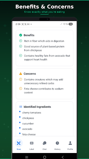 FoodLens - AI Food Scanner Screenshot 2