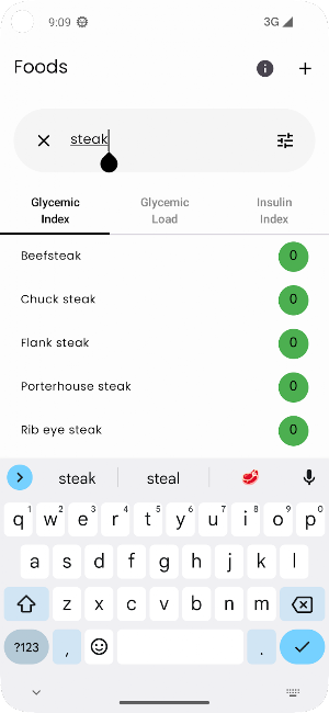 Glycemic Index: Diabetes tool Screenshot 3