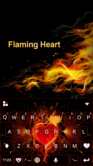 Flamingheart Keyboard Theme Screenshot 1