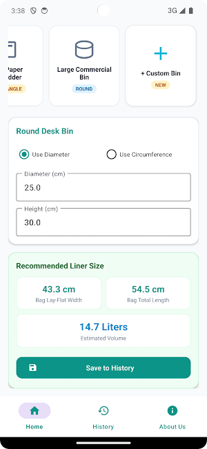 Waste Bag Calculator Screenshot 1