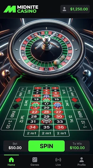 Midnite Casino Screenshot 1