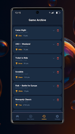 Game Score Tracker Screenshot 1