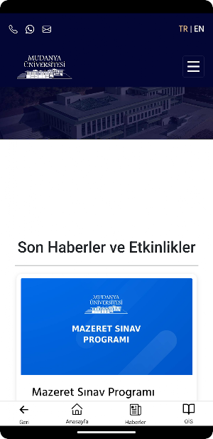 Mudanya Üniversitesi Screenshot 1