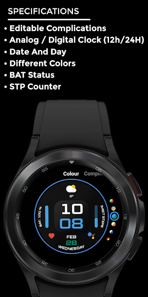 Night 50 - watch face Screenshot 3