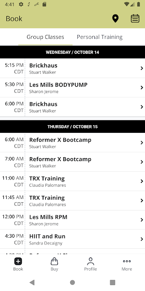 CLUBHAUS FITNESS Screenshot 1