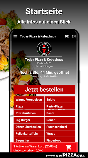 Today Pizza - Kebaphaus Völkli Screenshot 1