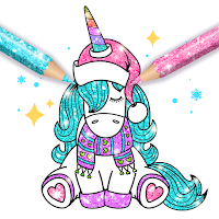 Christmas kids coloring