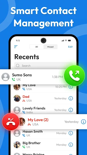 Contacts Screenshot 1