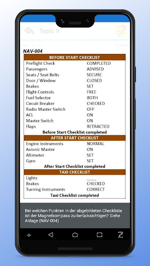 EASA Deutsch PPL A/C EXAM Prep Screenshot 2