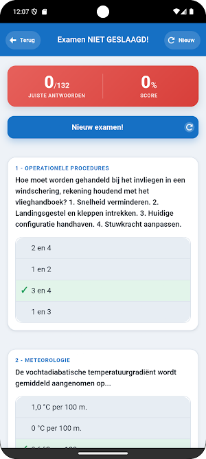 PPL-A Vliegbrevet Theorie Quiz Screenshot 3