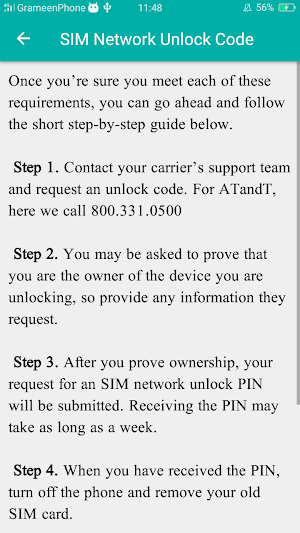 SIM Network Pin Blocked Guide Screenshot 2