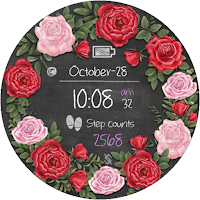 BFF81- Blackboard Art Flower