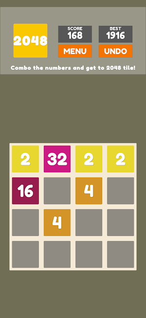Classic Puzzle Game 2048 Screenshot 1