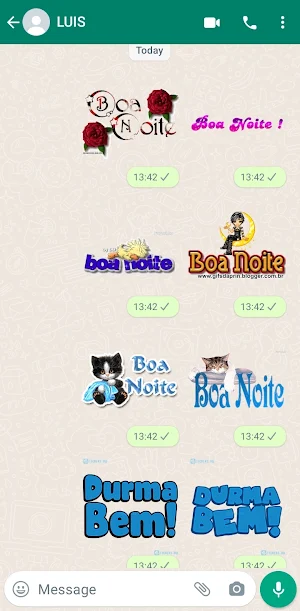 Figurinhas Boa Noite Screenshot 2