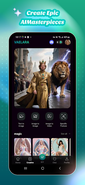 Vaelara: AI Video, Art & Chat Screenshot 2