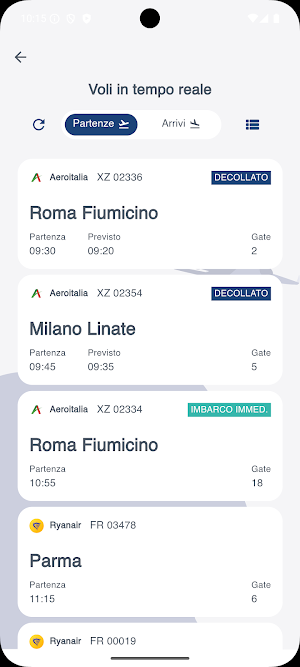 Cagliari Airport App Screenshot 2