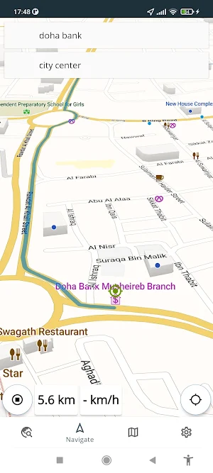 Doha Qatar Offline Map Screenshot 1