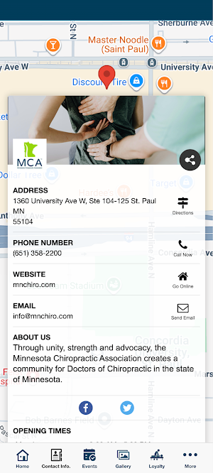 Minnesota Chiropractic Assn. Screenshot 2