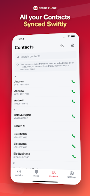 Redtie Phone Screenshot 1