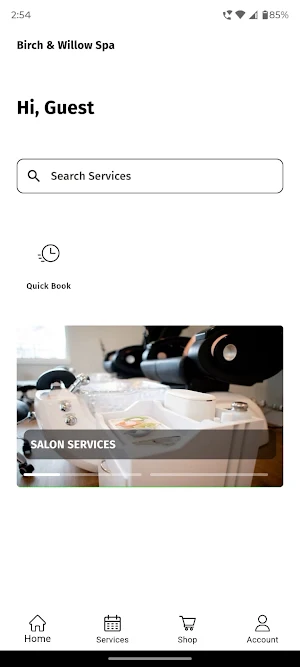Birch & Willow Spa Screenshot 0
