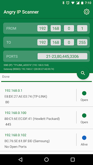 Angry Port Scanner Screenshot 0