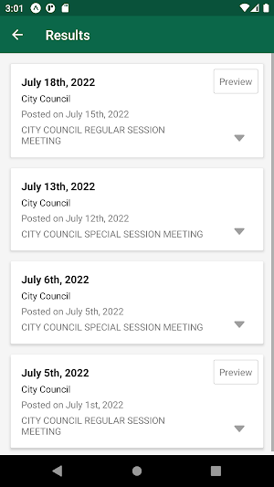 Grinnell Website Mobile App Screenshot 1