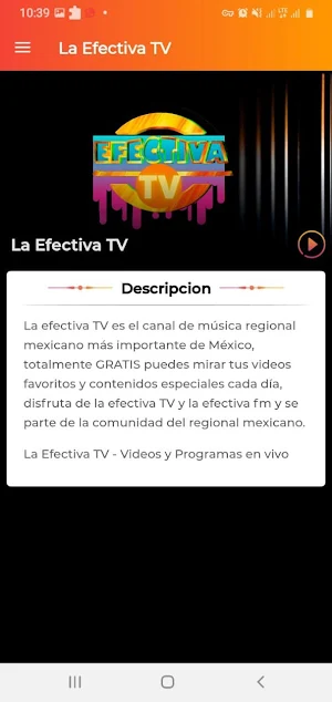 La Efectiva TV - Videos y Programas en vivo Screenshot 2