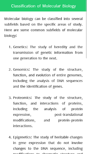 Molecular Biology Screenshot 1