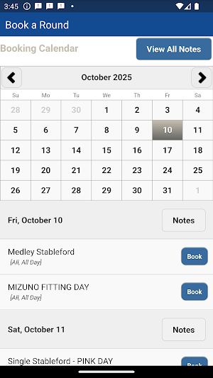 Southport Golf Club Screenshot 2