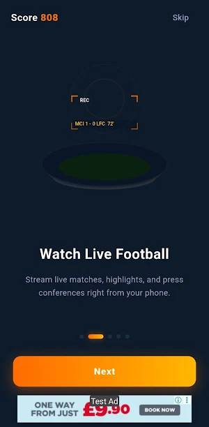 Score 808 - Live Football TV Screenshot 2