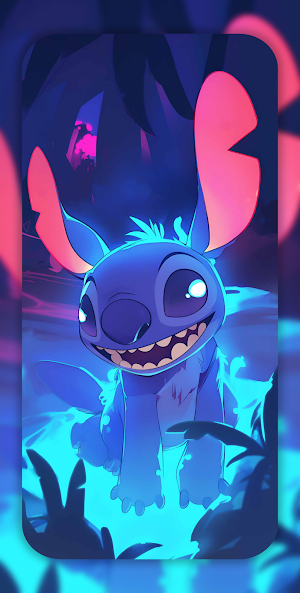 Cute Stitch Wallpaper Lilo HD Screenshot 2