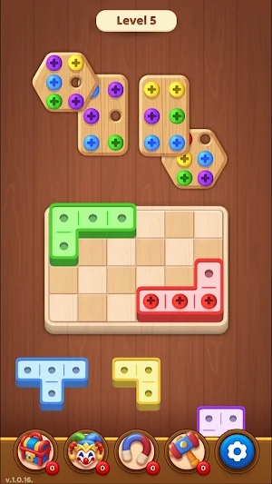 Wood Block: Screw Puzzle Screenshot 2