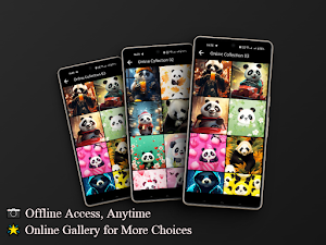 Cute Panda Wallpaper Offline Screenshot 1