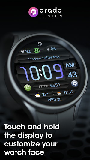 PRADO 61 Digital Watch Face Screenshot 2