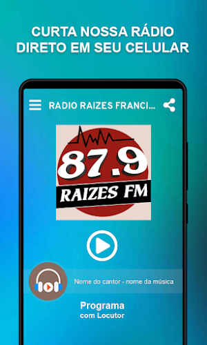 RADIO RAIZES FRANCISCO SA MG Screenshot 0