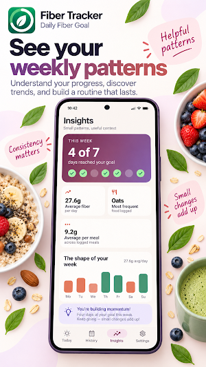 Fiber Tracker: Daily Goal Screenshot 2