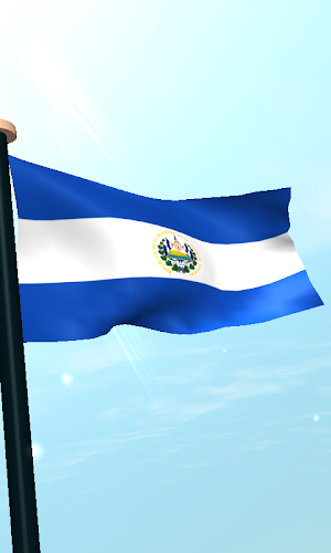 El Salvador Flag 3D Free Screenshot 3