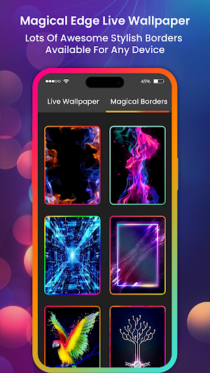 Magical Edge Light Wallpaper Screenshot 0