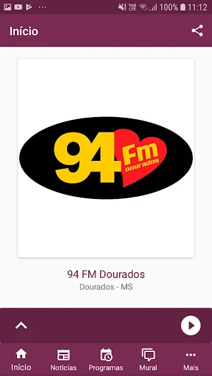 94 FM Dourados Screenshot 1