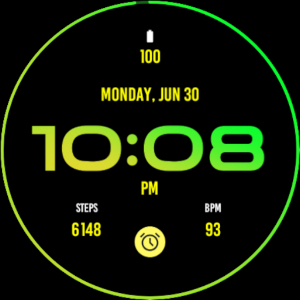 Mango Gradient Watch Face Screenshot 3