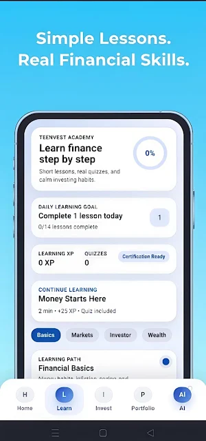 Teenvest Screenshot 1