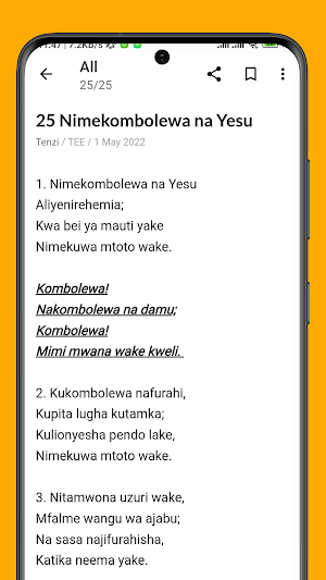 Nyimbo za Kikristo (Tenzi) Screenshot 3