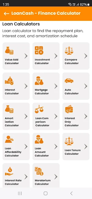 LoanCash - EMI Loan Calculator Screenshot 3
